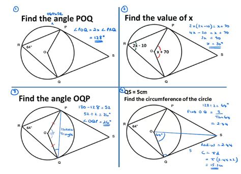 Angles In A Circle Rules