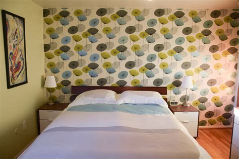 One Accent Wall Of Wallpaper Transforms Rebecca And