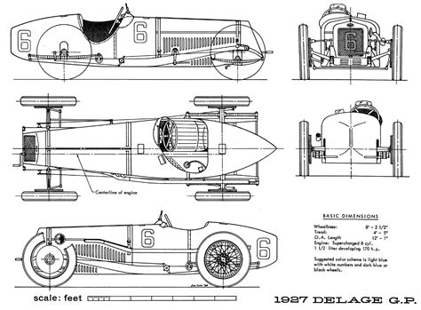 Delage Gp 1927 Smcarsnet Car Blueprints Forum Cyclekart Car