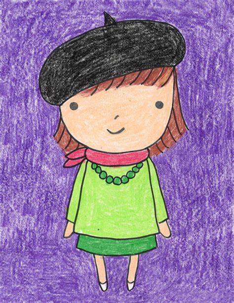 Maybe you're running low on ideas. Draw a French Girl · Art Projects for Kids