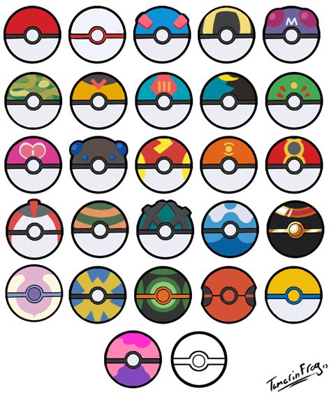 All Poke Balls Free Icons By Tamarinfrog On Deviantart Pokemon Printables Pokemon Themed