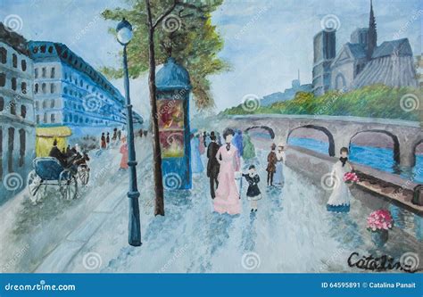 calle de parís en un día lluvioso stock de ilustración ilustración de extracto travieso 64595891