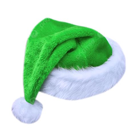 Green Delicate Christmas Hat Add Cashmere Shorthair Thicken Png