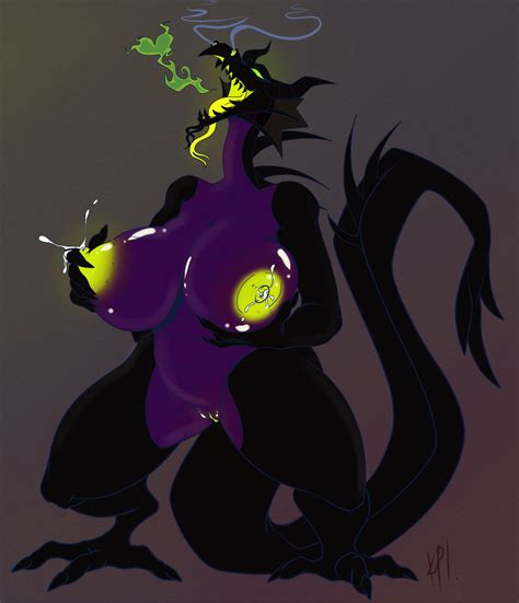 Rule 34 Anthro Big Breasts Breasts Disney Dragon Female Horn Karakylia Lactation Maleficent