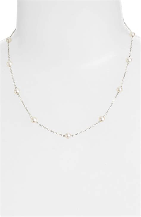 Mikimoto Chain And Pearl Necklace Nordstrom