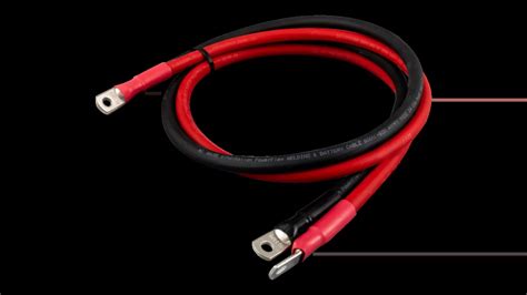 2 Awg Pure Copper Battery Cables Red And Black Current Connected