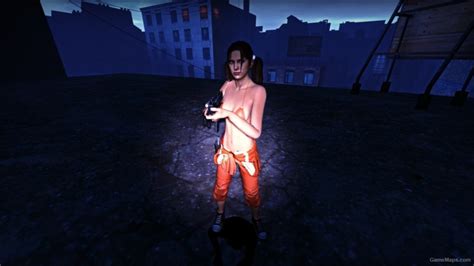 Chell Inspired Zoey Left 4 Dead 2 Gamemaps