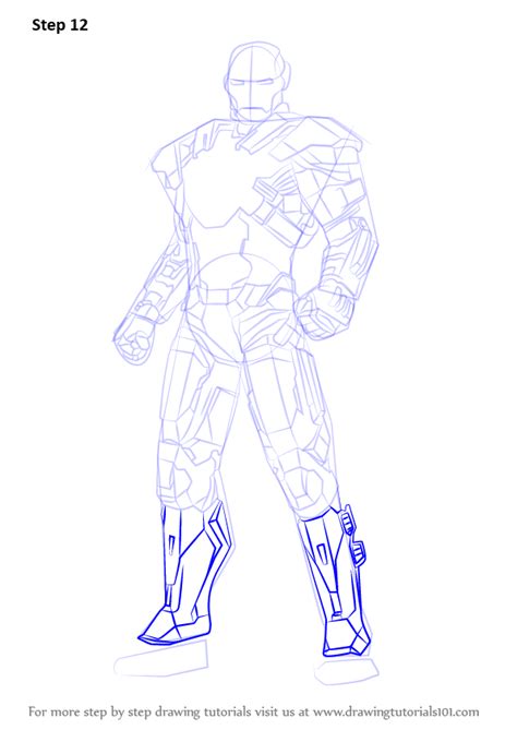 Learn How To Draw Iron Man Full Body Iron Man Step By