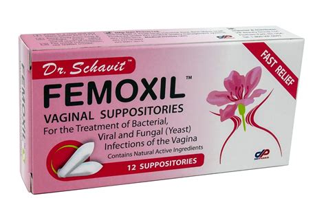 Buy DR SCHAVIT FEMOXIL Vaginal Suppositories Natural Based Formula