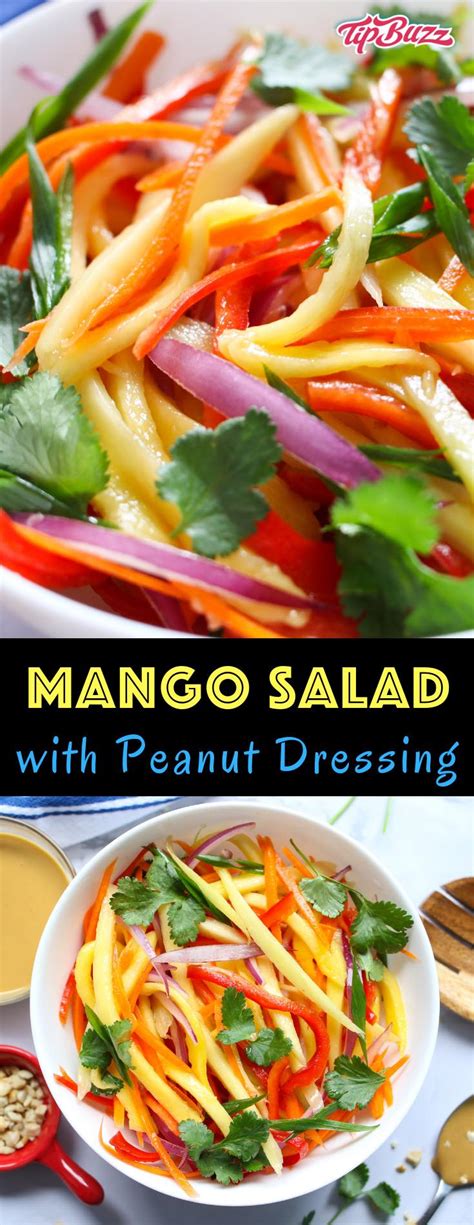 Mango Salad With Peanut Dressing Recipe Tipbuzz