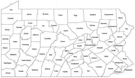 Map Of Pennsylvania Counties Photos Cantik
