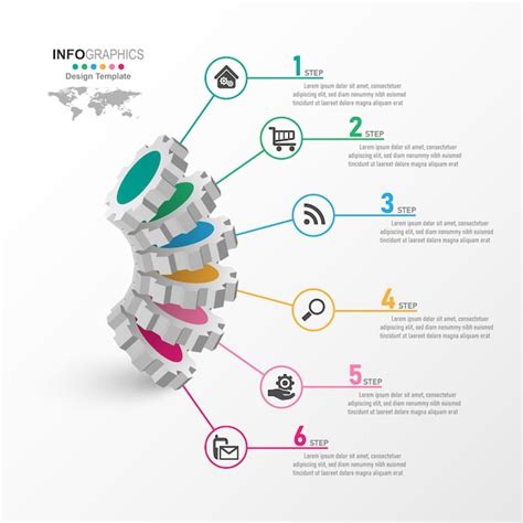 Premium Vector Business Process Timeline Infographics