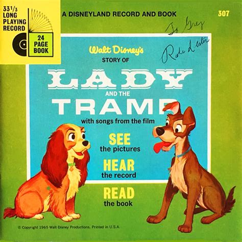 Disneylands Lady And The Tramp Storyteller Records