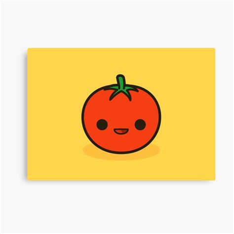 Cute Tomato Canvas Print For Sale By Peppermintpopuk Redbubble