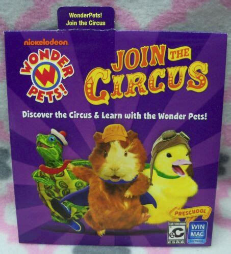 Join The Circus Wonder Pets Winmac Cd Rom Pre School Play Learn