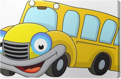 Image de la catégorie autobus scolaire de dessin animé image 10318646. Tableau sur toile Dessin animé autobus scolaire • Pixers ...