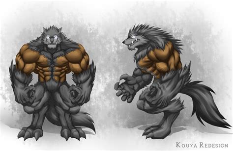 Kouya Wolfang Redesign Werewolf Form By Wargreymon43 On Deviantart