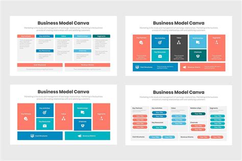 Business Model Canva Infographics Slidequest