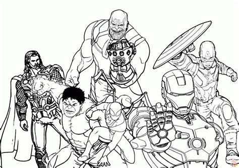 Dibujos Para Colorear De Avenger Infinity War Dibujos Para Colorear