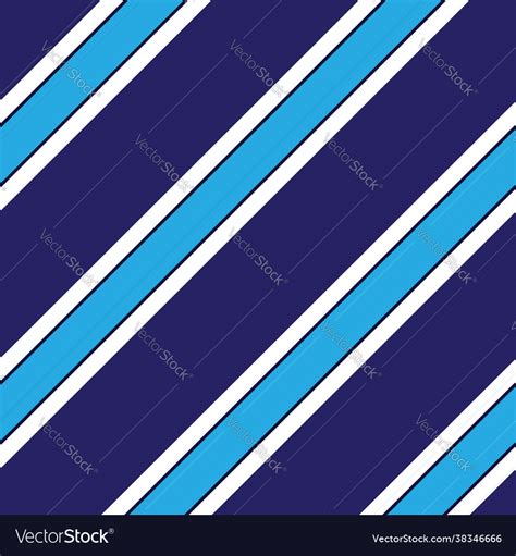 Blue Diagonal Striped Seamless Pattern Background Vector Image