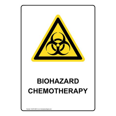 Vertical Sign Biohazard Biohazard Chemotherapy