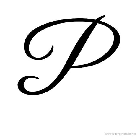 How To Draw A Letter P In Cursive Letter P Cursive Stock