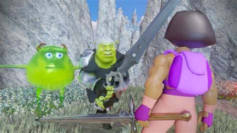Shrek With Sword Meme