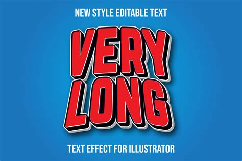 Very Long Text Effect Graphic By 2kalehstudio2 · Creative Fabrica