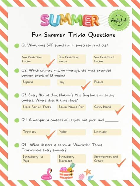 30 Fun Summer Trivia Questions And Answers