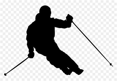 Ski Clip Skier Silhouette Picture Skier Silhouette Clipart Hd Png