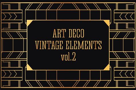 31 Art Deco Design Elements Vol2 In 2022 Art Deco Elements Art Deco