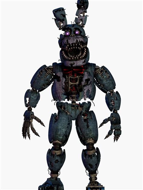 Fnaf Nightmare Bonnie Sticker For Sale By Chocolatecolors Redbubble