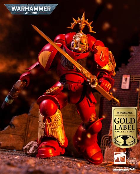 New Mcfarlane Blood Angel Space Marine Gold Edition Warhammer40k
