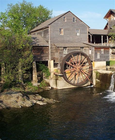 Pigeon Forge Mill Sevier Co Tennessee Water Wheel Abandoned