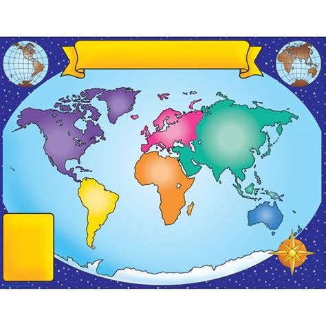 World Map Friendly Chart 17x22 Tf 2141 Scholastic Teaching Resources
