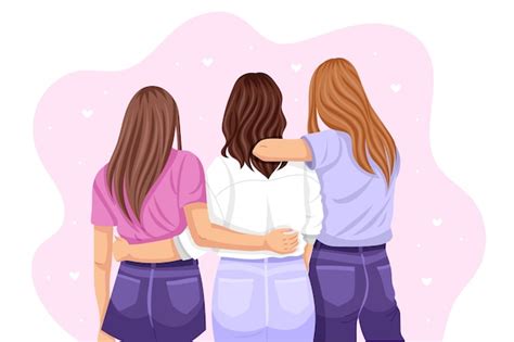 Free Vector Flat Friendship Day Background With Group Of Friends
