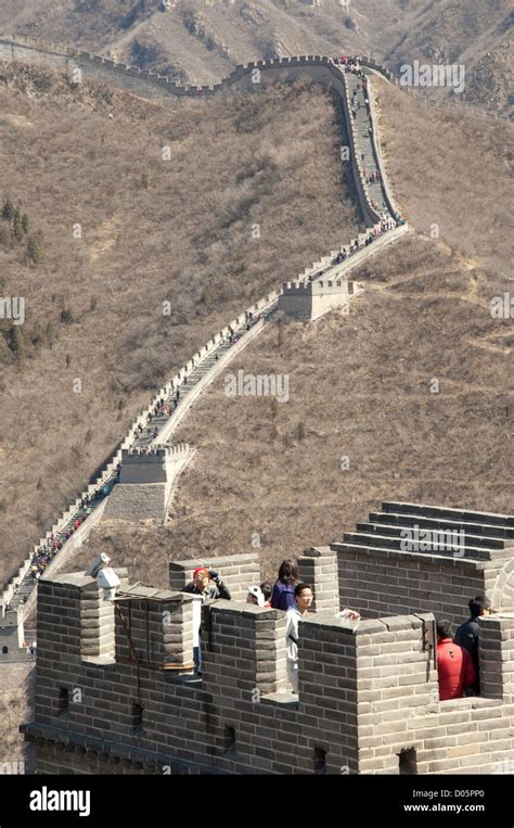 China Beijing The Great Wall Of China At Juyongguan In The Jundu