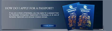 Apply For Passport Barbados Immigration Department