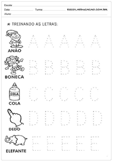 Infantil Alfabeto Pontilhado Para Imprimir As Atividades J Est O