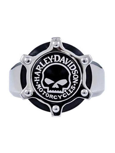 Harley Davidson Harley Davidson Mens Willie G Skull Gear Ring