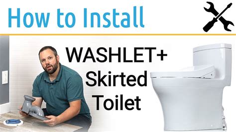 How To Install A Toto Skirted Toilet Toto Washlet Youtube