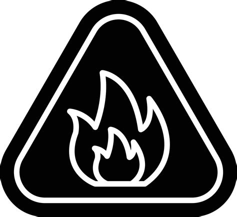 Fire Glyph Icon 9863214 Vector Art At Vecteezy