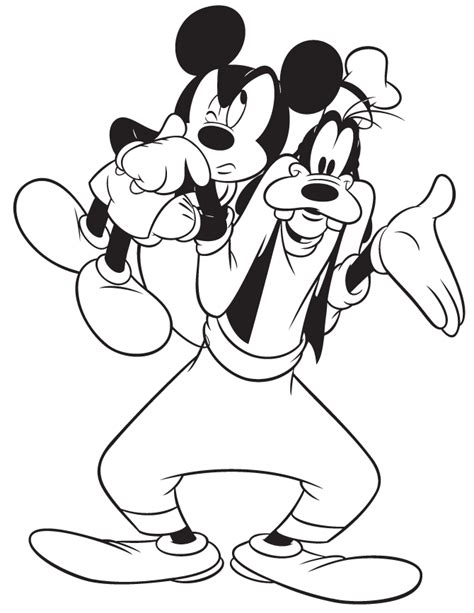 Goofy Coloring Pages To Print For Free Coloring And Drawing