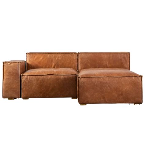 Vintage Brown Leather Calgary Sofa Lounge Furniture Sofas