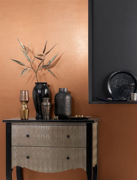 Our Copper Metallic Paint Provides A Stunning Backdrop To A Room The