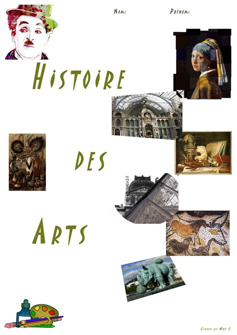 Cahier D Histoire Des Arts Histoire De L Art Art Montessori Art Riset