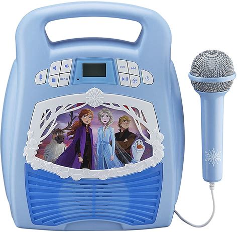 Ekids Frozen 2 Bluetooth Portable Mp3 Karaoke Machine Player With Light