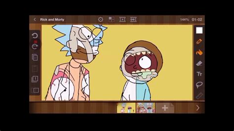 Rick And Morty Speedpaint Mortality Flipaclip Youtube