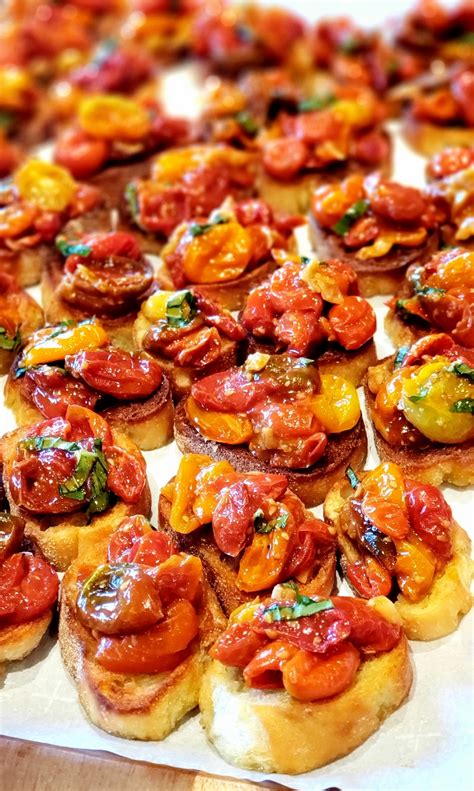 Roasted Garlic Bruschetta The Perfect Party Appetizer That Can Be Made