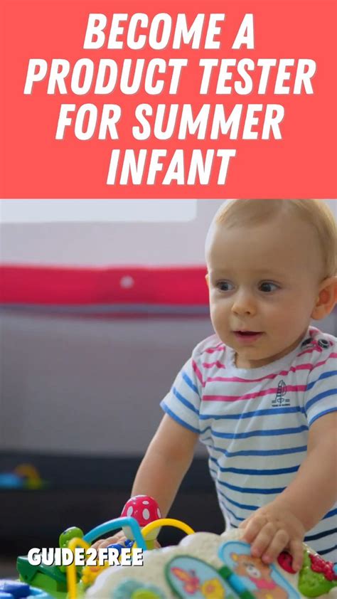 Become A Product Tester For Summer Infant • Guide2free Samples Video